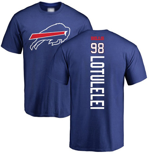 Men NFL Buffalo Bills #98 Star Lotulelei Royal Blue Backer T Shirt->buffalo bills->NFL Jersey